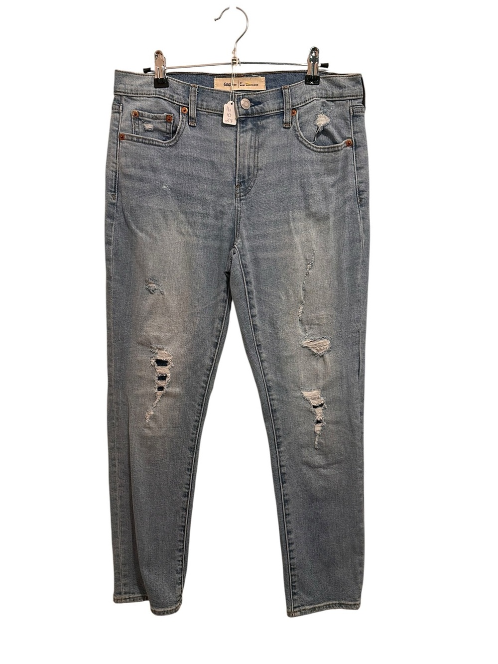 GAP Women's Light Blue Distressed Jeans